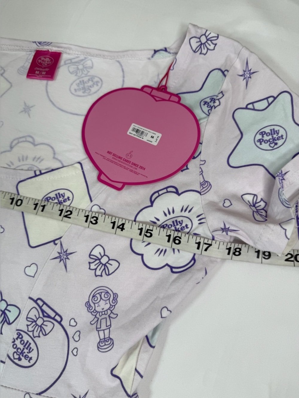 NWT POLLY POCKET X CAKEWORTHY Women’s M Dress Y2K Coquette Kawaii Mini Dress NEW - Picture 16 of 16